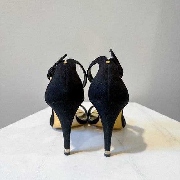 Ted Baker black suede sandal heels - Picture 3 of 10